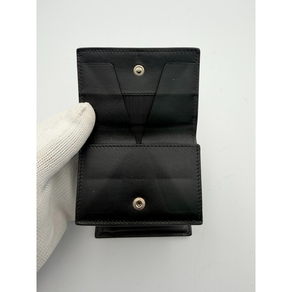 Givenchy Paris Trifold Wallet Men's Red Leather Black Trim Fashion Card Holder - Picture 10 of 12